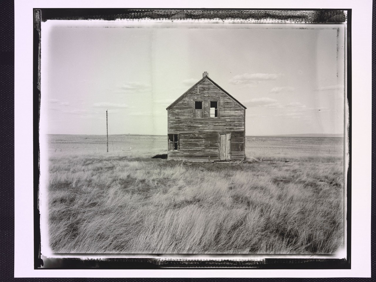 Danny LYON, Abandoned homestead, Corson County, South Dakota, 2000
Later gelatin silver print, 11 x 14 in.
2019.03.026
ADDITIONAL INFORMATION: Illustrated: Danny Lyon, The Seventh Dog (New York, The Phaidon Press, 2014), p. 32
Credit Line: Lafayette College Art Collection, Easton, PA; Gift of Bennett ('79) and Meg Goodman